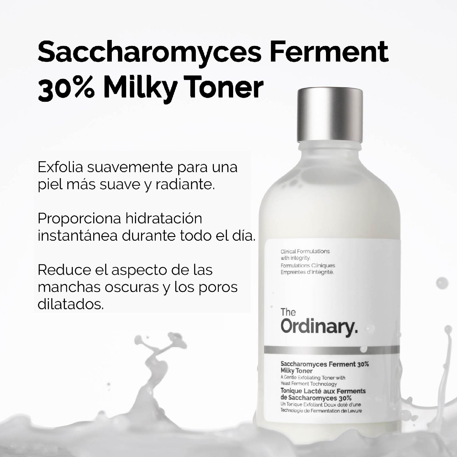 SACCHAROMYCES FERMENT 30% MILKY TONER (TÓNICO EXFOLIANTE)